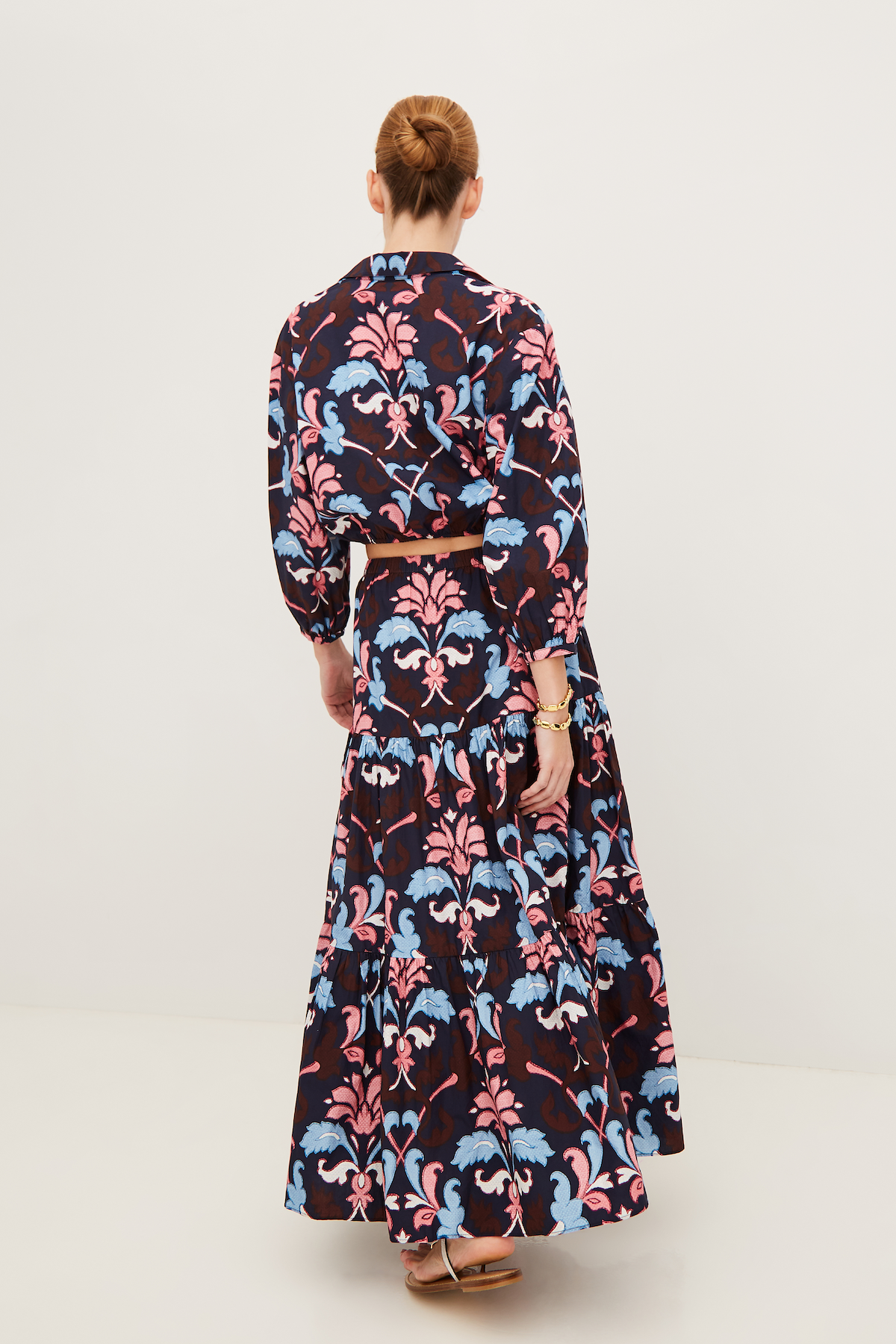 Melanie Skirt Fleur Crest Navy