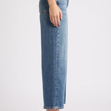 High Rise Wide Leg Crop Crafted Indigo