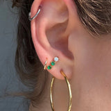 Tamar Climber Studs Gold and Green