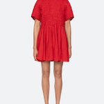 Imogen Solid Dress Red