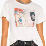 Classic Tee Just Send Wine Vintage White