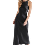 Diane Satin Dress Black