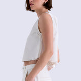 RUE CROP  POP OVER SWING TOP CROP
