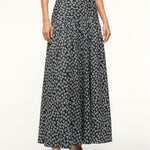 Procida Skirt Black Woodblock Floral
