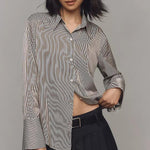 Camilia Shirt Button Up Shirt Venetian Stripe