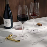 Viski Crystal Wine Glasses & Corkscrew Gift Box Set - Set of 3