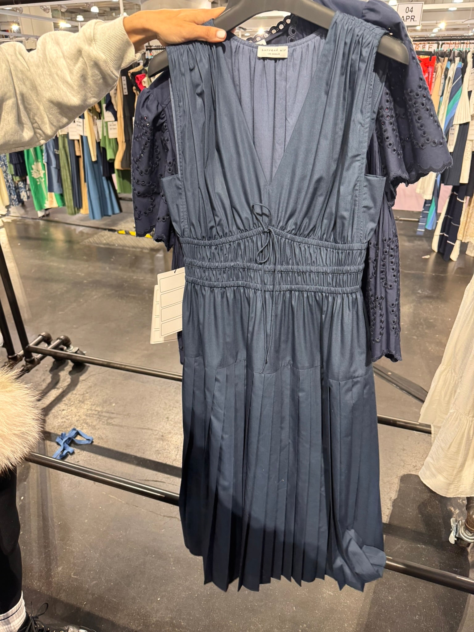 Crosby Dress Navy with Detail