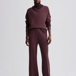 The Wide Leg Pant 28" Deep Mahogany