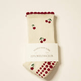 Little Cherry Petal Grip Pilates Socks