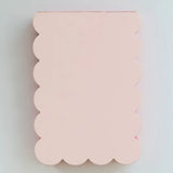 Scalloped Shaped Notepad | Peach + Persimmon Edge