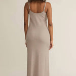 Waterfront Midi Dress Heather Taupe