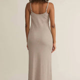 Waterfront Midi Dress Heather Taupe