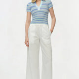 Paxton Knit Polo Periwinkle Multi