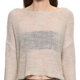 Linen Open Knit Bateau Sweater