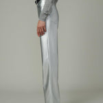 The Margot Vegan Leather Plated Silver