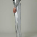 The Margot Vegan Leather Plated Silver