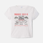 Boxy Tee Drive In Vintage White