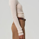 Alessia Basics Crewneck Sweater Cream