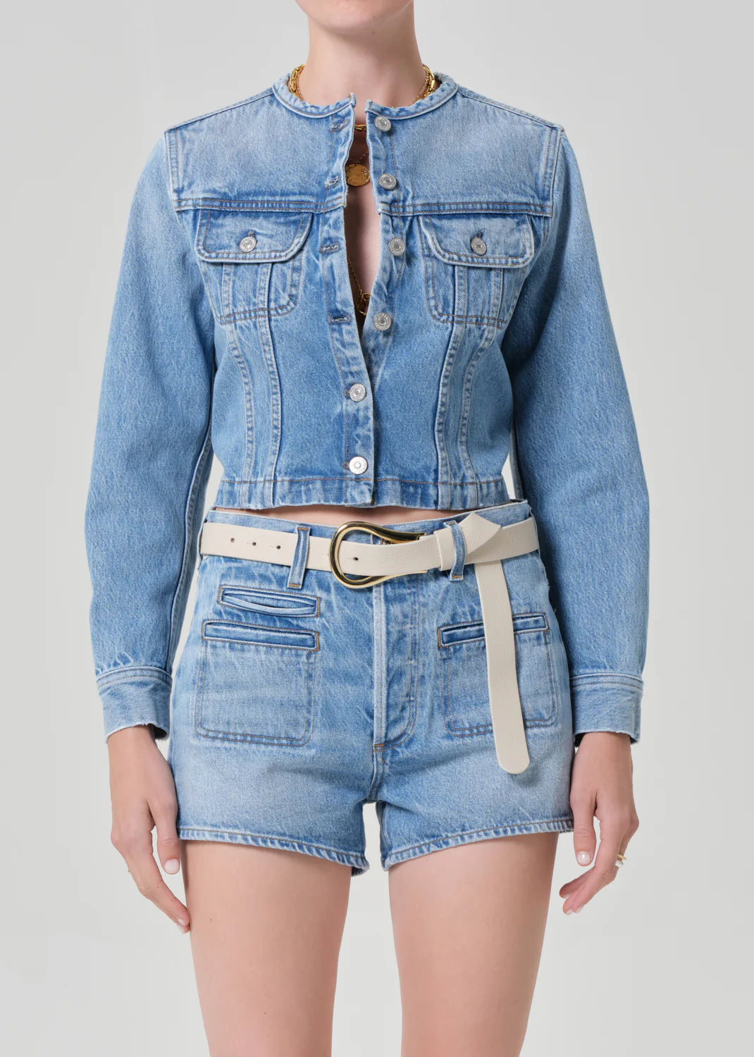 Devin Collarless Jacket