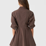 Jazzie Mini Dress Chocolate