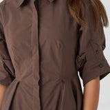 Jazzie Mini Dress Chocolate