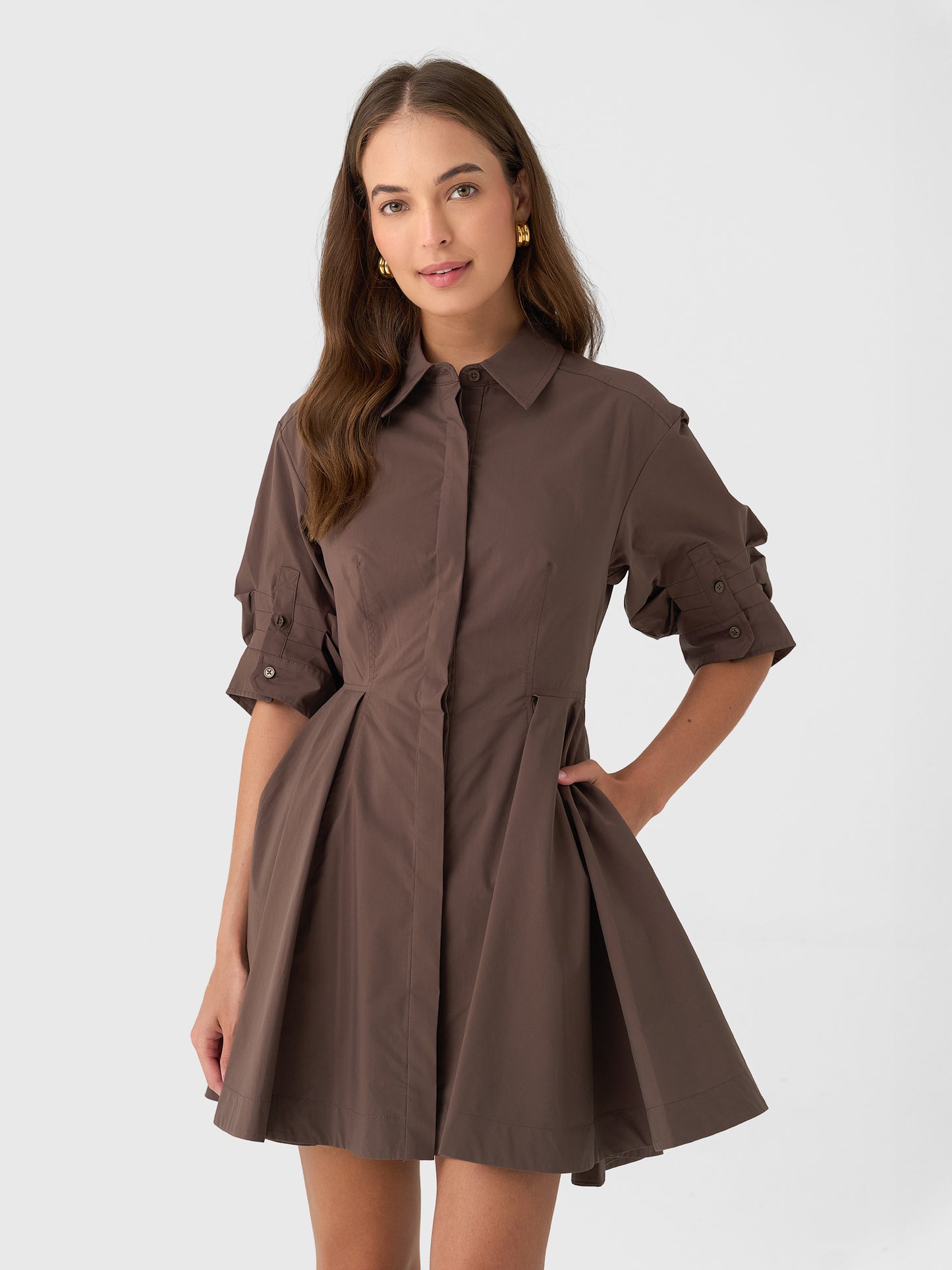Jazzie Mini Dress Chocolate