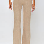 Gabby Ribbed Pant Cashew Heather