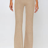 Gabby Ribbed Pant Cashew Heather