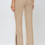 Gabby Ribbed Pant Cashew Heather