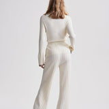 Simeon Wide Rib Knit Trouser