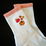 TCC Fall Apple, Pumpkin, Leaves | Pilates & Barre Grippy Socks
