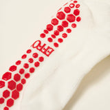 Embroidery Heart Duo Ruffle Grip Pilates Socks