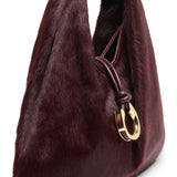Martin Genuine Calf Hair Hobo Bag