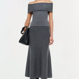 Callahan Off Shoulder Top Grey