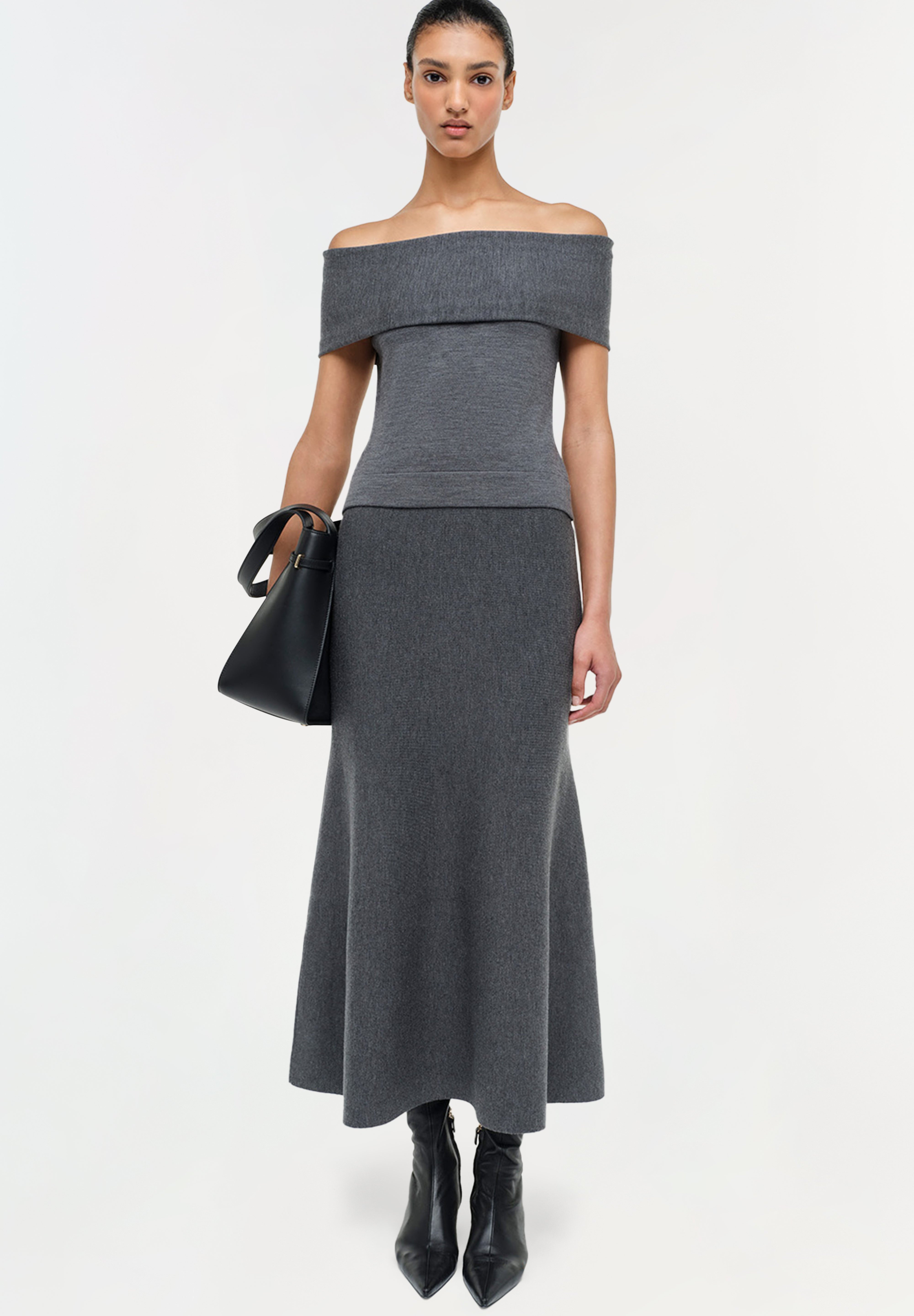 Callahan Off Shoulder Top Grey
