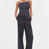 Edie S/L Top Midnight Stripe