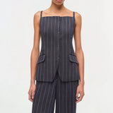 Edie S/L Top Midnight Stripe