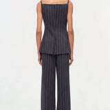 Edie S/L Top Midnight Stripe