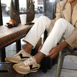 B.NTCD Tan Multi Nylon Sneaker