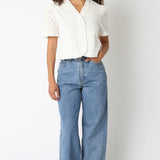 Eyelet Bessy Ref Top White