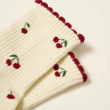 Little Cherry Petal Grip Pilates Socks