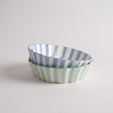 Kinsey Scallop Pie Plate: Blue