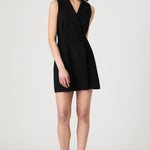 Whisper Double Breasted Dress Black