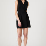 Whisper Double Breasted Dress Black