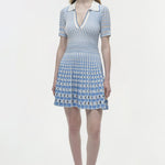 Tovi Polo Mini Dress Blue Hydrangea Multi