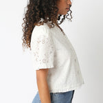 Eyelet Bessy Ref Top White