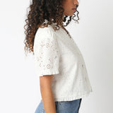 Eyelet Bessy Ref Top White