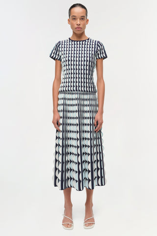 Kendra S/S Top Sky Multi