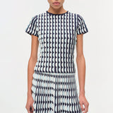 Kendra S/S Top Sky Multi