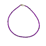 Dainty Candy Gemstone Necklace: Lavender